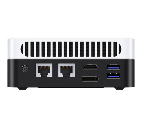 Компьютер Chuwi LarkBox X  Intel N-series N150(0.8Ghz)/12288Mb/512SSDGb/Int:Intel UHD Graphics/BT/WiFi/war 1y/0.4kg/Grey+White/Win11Pro + USB2.0*2/USB3.2*2/Type-C*1/HDMI*1/DP*1/RJ45*2/WIFI6,BT5.2/bracket