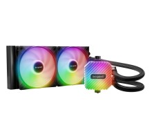 Водяное охлаждение для процессора/ Water Cooling System be quiet! LIGHT LOOP 240mm (250W, 240mm, Black, ARGB/ Fans: 2x120mm, 61.8CFM, 34.9dBA, 2100RPM/ Pump 2900RPM, Rad thickness 27mm/ S: 1851, 1700, 1200, 115X, AM5, AM4)