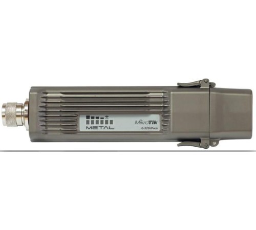 Точка доступа MikroTik Metal 52 ac with Nmale connector, 720MHz CPU, 64MB RAM, 1 x Gigabit LAN, 1 x built-in high power 2.4/5GHz 802.11a/b/g/n/ac wireless, RouterOS L4, metal case, mounting loops, PoE, PSU, Omni an