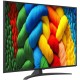 Телевизор ЖК 55'' LG/ 55", Ultra HD, Nano Color, Smart TV, WebOS, Wi-Fi, DVB-T2/C/S2, MR, 60Hz Native, 2.0ch (20W), 2 HDMI, 2 USB, 1 Pole, Charcoal Black, 2025