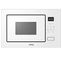 Встраиваемая микроволновая печь Korting/ Встраиваемая микроволновая печь Korting, объем 26 л, сенсорное управление, дисплей, 8 авторежимов, кварцевый гриль, комбинированное приготовление, быстрый старт, таймер, мощность гриля 1100 Вт, цвет белое стекло