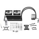 Водяное охлаждение для процессора/ Water Cooling System be quiet! LIGHT LOOP 240mm (250W, 240mm, Black, ARGB/ Fans: 2x120mm, 61.8CFM, 34.9dBA, 2100RPM/ Pump 2900RPM, Rad thickness 27mm/ S: 1851, 1700, 1200, 115X, AM5, AM4)