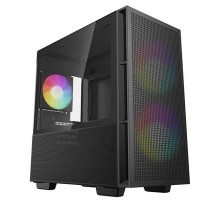 корпус Deepcool CH360 без БП, боковое окно (закаленное стекло), 2x140мм ARGB LED вентилятор спереди и 1x120мм ARGB LED вентилятор сзади, черный, mATX (R-CH360-BKAPE3-G-1)