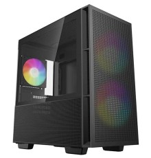 корпус Deepcool CH360 без БП, боковое окно (закаленное стекло), 2x140мм ARGB LED вентилятор спереди и 1x120мм ARGB LED вентилятор сзади, черный, mATX (R-CH360-BKAPE3-G-1)