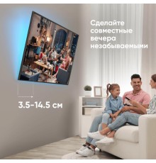 ONKRON кронштейн для телевизора 43"-85" наклонный, чёрный TM6