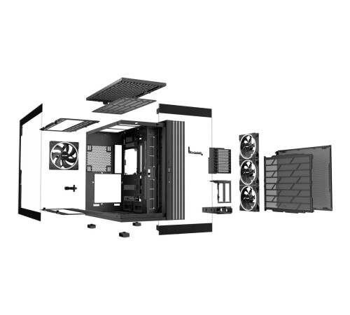 Корпус ПК без блока питания/ Case be quiet! LIGHT BASE 900 FX, Full-Tower, TG, 4x140mm ARGB, 2xUSB-A 3.2, 1xUSB 3.2 Type-C, XL-ATX, E-ATX, ATX, mATX, mITX Black