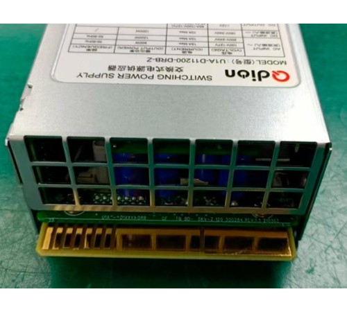 Блок питания серверный/ Server power supply Qdion Model U1A-D11200-DRB-Z P/N:99MAD11200I1170117 CRPS 1U Module 1200W Efficiency 94+, Gold Finger (option), Cable connector: C14 Блок питания серверный/ Server power supply Qdion Model U1A-D11200-DRB-Z P/N:99MAD11200I1170117 CRPS 1U Module 1200W Efficiency 94+, Gold Finger (option), Cable connector: C14