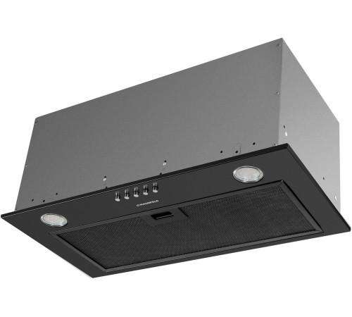 ВЫТЯЖКА MAUNFELD CROSBY POWER 60 BLACK/ Тип: встраиваемая Цвет: черный Управление: кнопочное Ширина, мм: 600 Полная потребляемая мощность, Вт: 350 Количество скоростей: 3 Максимальная производительность, м3/ч: 1050 Диаметр воздуховода, мм: 120 Площадь кух