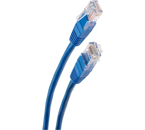 Патчкорд/ Патчкорд литой "Telecom" UTP кат.5е 5,0м синий