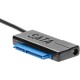 Кабель-адаптер/ Кабель-адаптер USB3.0 ---SATA III 2.5/3,5"+SSD, правый угол, VCOM <CU817A>