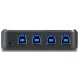 Переключатель Aten US434-AT USB, 4 ПК> 4 устройства, 4 USB B-тип > 4 USB A-тип, Male > Female, со шнурами A-B 2х1.2м.+2х/ 4P USB3.1 Gen1 Peripheral Sharing Device