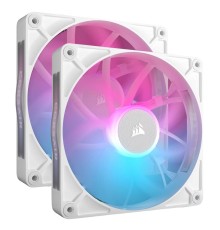 Кулер для корпуса/ Case Cooler Corsair iCUE LINK RX140 RGB (140x140x25mm, 4-pin PWM, RGB, 94.7CFM, 36dBA, 1700RPM, White, 2pcs)