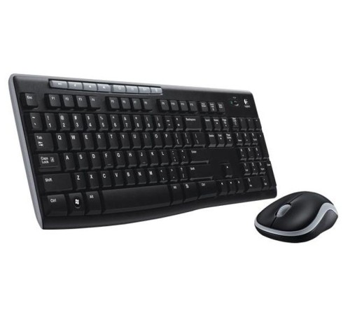 Клавиатура+мышь Logitech Wireless Desktop MK270 (Keybord&mouse), Black, Rus/Eng, [920-004518]