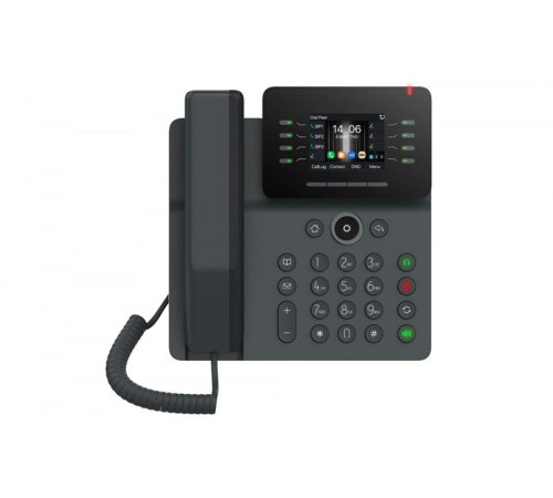 Телефон Fanvil V63, 6 SIP-акк., 2,8", 320x240 Цвет. экран, POE, БП в комп., 2x1 Gbps