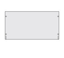 Заглушка сплошная 19" 1U RAL7035