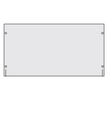 Заглушка сплошная 19" 1U RAL7035