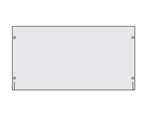 Заглушка сплошная 19" 1U RAL7035