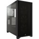 Корпус без блока питания/ Case Corsair iCUE 4000X RGB, Midi-Tower, TG, 3x120mm RGB, 1xUSB-A 3.2, 1xUSB 3.2 Type-C, E-ATX, ATX, mATX, mITX Black
