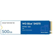 Твердотельный накопитель Western Digital Blue SN570 SSD M.2 2280 NVMe, 500Gb, 3500MBs/2300MBs, TBW 300, WDS500G3B0C, 1 year