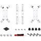 Кулер для процессора/ CPU Cooler ID-COOLING IS-40X V3 WHITE (95W, 4-pin PWM, 45mm, Al, 4x6mm, 1x92mm, 46CFM, 35.2dBA, 2800RPM, S: 1851/1700/1200/115X, AM5/AM4, White)