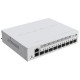 Коммутатор MikroTik Cloud Router Switch CRS310-1G-5S-4S+IN with 800 MHz CPU, 256 MB RAM, 4xSFP+, 5xSFP cages, 1xGBit LAN port, RouterOS L5, desktop case, rackmount ears, PSU