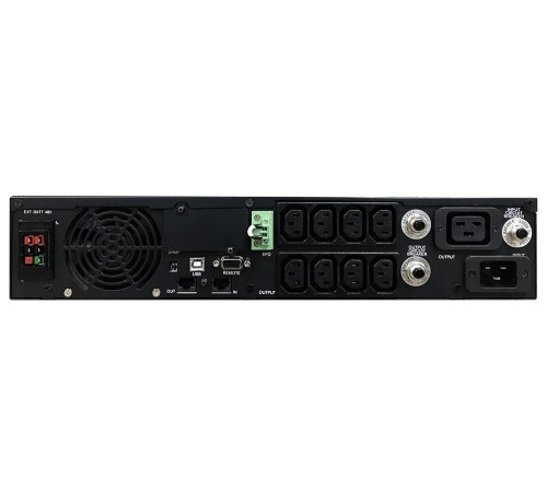 ИБП SRT-2000A, линейно-интерактивный, 2000ВА, 1800Вт, LCD, Rack/Tower, 8 розеток IEC320 C13 и 1 розетка C19 с резервным питанием, USB, RS-232, слот под SNMP карту, EPO, защита RJ45, ШхГхВ 428х563х84мм., вес 27.5кг./ UPS POWERCOM SRT-2000A, line-interactiv