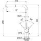 Смеситель Franke 115.0668.382/ Better, Смеситель Sirius хром/белый с выдвижным шлангом
