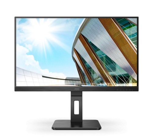 Монитор LCD 23.8'' 16:9 1920х1080(FHD) VA, 75 Hz, 300 cd/m2, 3000:1, 50М:1, 4ms, VGA, DVI, HDMI, DP, USB-Hub, Height adj, Pivot, Tilt, Swivel, Speakers, Black (Вскрытая упаковка)