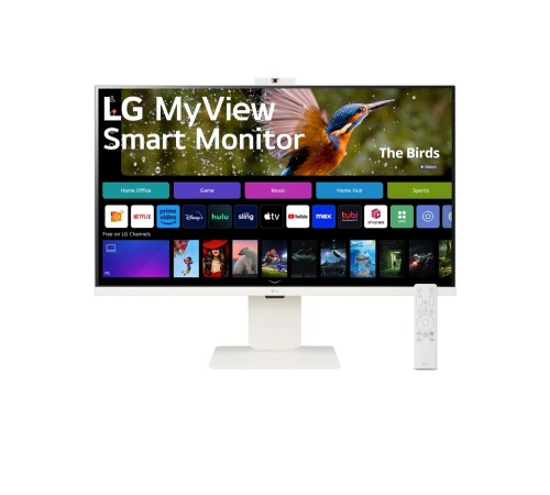 Монитор LG LCD 32SR85U-W/ LG MyView 32SR85U-W 31.5'' 4K UHD Smart Monitor, IPS, 400cd/m2, 16:9, 5мс (GtG), 60Hz, 178/178, speakers 5Wx2, webcamera, внешний БП, USB Type-C(90W), 2xHDMI, USB, VESA 100x100 mm, HAS, webOS Монитор LG LCD 32SR85U-W/ LG MyView 32SR85U-W 31.5'' 4K UHD Smart Monitor, IPS, 400cd/m2, 16:9, 5мс (GtG), 60Hz, 178/178, speakers 5Wx2, webcamera, внешний БП, USB Type-C(90W), 2xHDMI, USB, VESA 100x100 mm, HAS, webOS