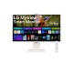 Монитор LG LCD 32SR85U-W/ LG MyView 32SR85U-W 31.5'' 4K UHD Smart Monitor, IPS, 400cd/m2, 16:9, 5мс (GtG), 60Hz, 178/178, speakers 5Wx2, webcamera, внешний БП, USB Type-C(90W), 2xHDMI, USB, VESA 100x100 mm, HAS, webOS