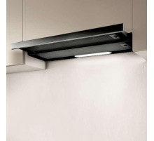 Встраиваемые вытяжки ELICA/ Встраиваемая, 50 см, кнопочное управление, 650 куб. м. , серая+черное стекло