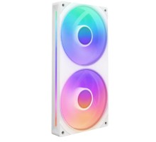 Кулер для корпуса ПК/ Case Cooler NZXT F240 RGB Core (120x120x25mm, 4-pin PWM, RGB, 75.12CFM, 30dBA, 2400RPM, White, Single-Frame RGB Fan Unit)