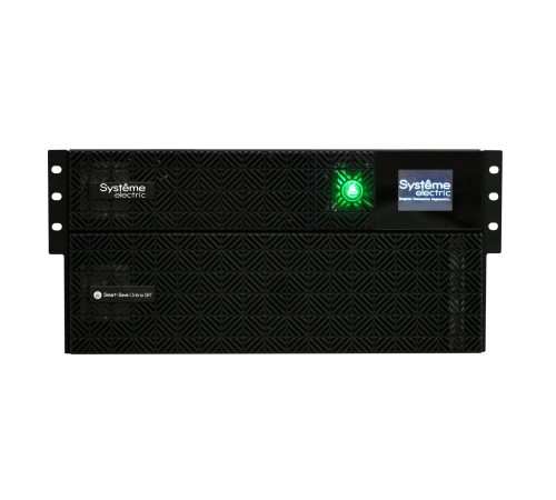 Источник бесперебойного питания Systeme Electric Smart-Save Online SRT 6000 ВА, конвертируемый форм-фактор 5U, 230 В, 1:1, клеммный вход/выход, 6 розеток IEC C13 и 4 розетки IEC C19, SmartSlot, LCD, USB HID, SNMP карта, версия с возможностью увеличения Источник бесперебойного питания Systeme Electric Smart-Save Online SRT 6000 ВА, конвертируемый форм-фактор 5U, 230 В, 1:1, клеммный вход/выход, 6 розеток IEC C13 и 4 розетки IEC C19, SmartSlot, LCD, USB HID, SNMP карта, версия с возможностью увеличения