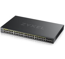 Коммутатор L2 коммутатор PoE+ Zyxel NebulaFlex Pro GS2220-50HP, rack 19", 44xGE PoE+, 4xCombo (SFP/RJ-45 PoE+), 2xSFP, бюджет PoE 375 Вт
