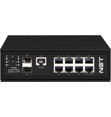Промышленный управляемый (L2+) HiPoE коммутатор Gigabit Ethernet/ Промышленный управляемый (L2+) HiPoE коммутатор Gigabit Ethernet на 8GE PoE + 2 GE SFP порта с функцией мониторинга температуры/ влажности/ напряжения. Порты: 1 x GE (10/100/1000Base-T) с P