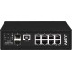 Промышленный управляемый (L2+) HiPoE коммутатор Gigabit Ethernet/ Промышленный управляемый (L2+) HiPoE коммутатор Gigabit Ethernet на 8GE PoE + 2 GE SFP порта с функцией мониторинга температуры/ влажности/ напряжения. Порты: 1 x GE (10/100/1000Base-T) с P