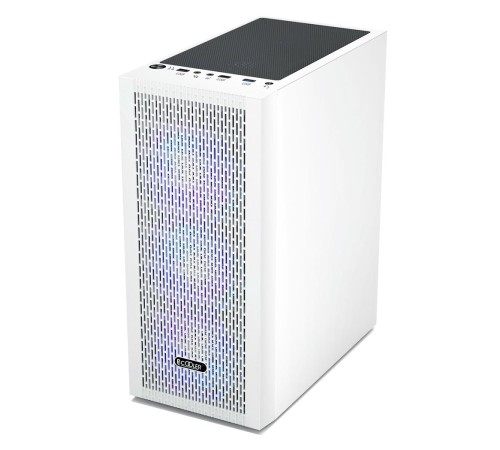 Корпус без блока питания/ Case PCCooler MA100 MESH WH, Midi-Tower, TG, Mesh, 3x120mm ARGB, 1xUSB-A 3.0 + 2xUSB-A 2.0, ATX, mATX, mITX White Корпус без блока питания/ Case PCCooler MA100 MESH WH, Midi-Tower, TG, Mesh, 3x120mm ARGB, 1xUSB-A 3.0 + 2xUSB-A 2.0, ATX, mATX, mITX White