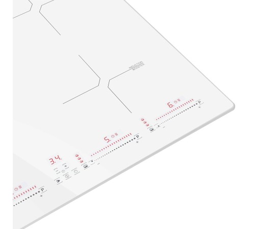 Встраиваемая варочная панель HOMSAir/ Индукционная варочная панель HOMSair HIC64SWH, 60 см, 4 конфорки, мощность конфорок 2000, 2000, 1200, 1200 Вт, сенсорное управление, бустер, автоматическое выключение, 9 уровней мощности, блокировка панели, таймер, бе