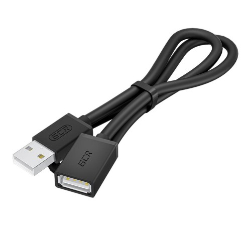 GCR Удлинитель 1.0m USB AM/AF, черный, GCR-UEC6M-BB2S-1.0m GCR Удлинитель 1.0m USB AM/AF, черный, GCR-UEC6M-BB2S-1.0m