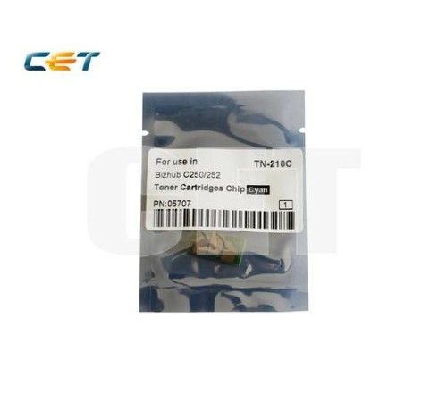 -/ Чип картриджа для KONICA MINOLTA Bizhub C250/C252 (CET) Cyan, (WW), 12000 стр., CET5707