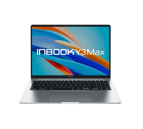 Ноутбук/ Infinix Inbook Y3 MAX_YL613 16"(1920x1200 IPS)/Intel Core i5 1235U(1.3Ghz)/16384Mb/512SSDGb/noDVD/Int:Intel Iris Xe Graphics/BT/WiFi/70WHr/war 2y/1.65kg/Silver/DOS