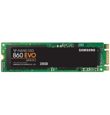 Твердотельный накопитель SSD M.2 2280 (SATA) 250Gb Samsung 860 EVO (R550/W520MB/s) (MZ-N6E250BW) 1year