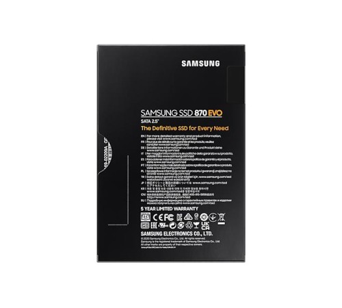 Твердотельный накопитель Samsung MZ-77E500BW 870 EVO 500GB, 2.5", SATA3, 6.8mm (Вскрытая упаковка) Твердотельный накопитель Samsung MZ-77E500BW 870 EVO 500GB, 2.5", SATA3, 6.8mm (Вскрытая упаковка)