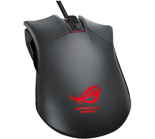 Мышь ASUS ROG GLADIUS II CORE, 92,5g, Wired, 6,2K DPI Sensor, 6 Programmable Buttons, Black