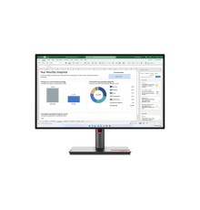 Монитор Lenovo ThinkVision P27h-30 27" QHD (2560x1440) IPS, AG, 4ms, 350N, 1xHDMI 2.1, 1xDP 1.4, 1xDP 1.4 Out, 1xUSB-C 3.2 Gen 1 (DP Alt Mode, PD up to 100W), 4xUSB 3.2 Gen 1, 1xEthernet(RJ45), LTPS, 1Y
