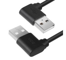 GCR Кабель 0.5m USB 2.0, AM угловой левый / AM угловой левый, 28/24 AWG