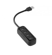 Концентратор Vention USB 2.0 на 4 порта Черный - 1м.