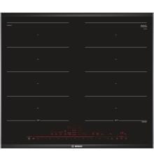 Встраиваемая индукционная панель BOSCH Индукционная,  Home Connect Serie 8, cтеклокерамика, черная, ширина 60см, 4 индукционных зоны нагрева, FlexInduction, сенсорное управление DirectSelect, функции HomeConnect, таймер, индикация остаточного тепла, блоки