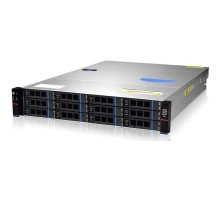 Серверный корпус/ Gooxi RMC2112-670-HS-NV-D 2U 12bay chassis  SAS/SATA/NVME backplane rear 2*2.5"SAS/SATA 1300W 1+1 EU power cables rail kit