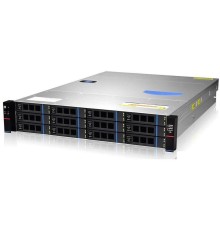 Серверный корпус/ Gooxi RMC2112-670-HS-NV-D 2U 12bay chassis  SAS/SATA/NVME backplane rear 2*2.5"SAS/SATA 1300W 1+1 EU power cables rail kit